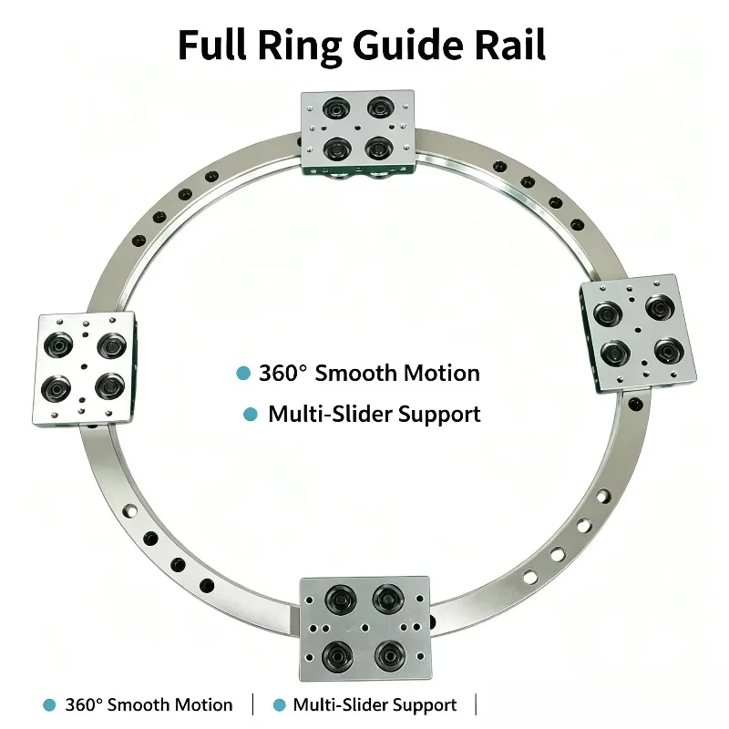 Factory Direct 2026 Stainless Steel High Precision Roller Guide T-Ring V-Ring Textile Machinery Ring Guide Spare Parts