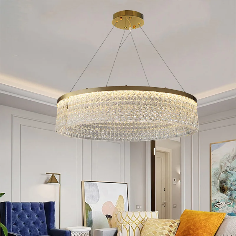 

Nordic modern bedroom LED crystal lamp living room lighting hotel restaurant crystal chandelier wholesale