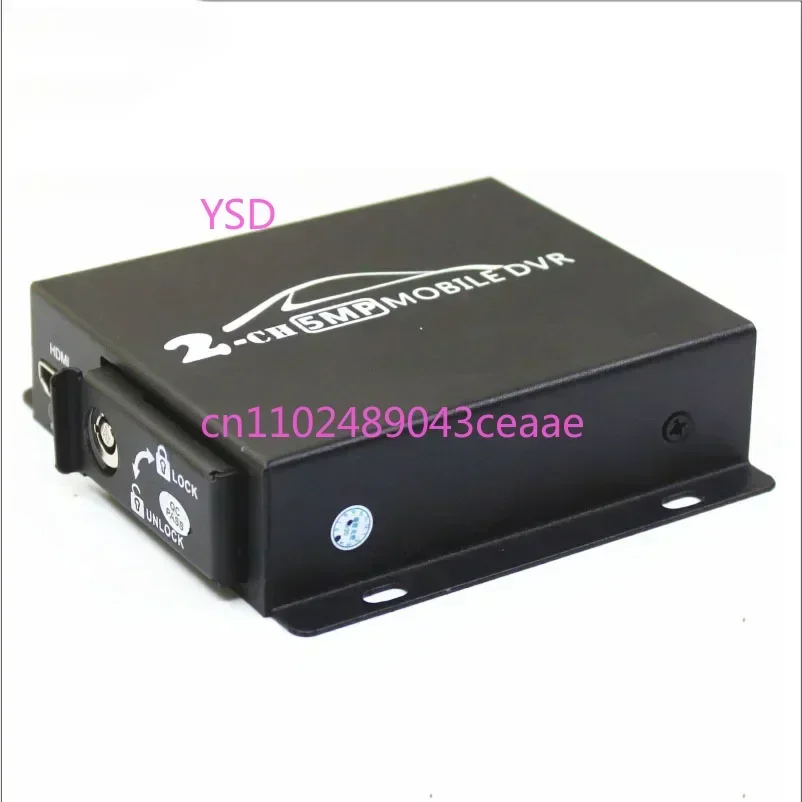 8MP Mini 2CH Vehicle Mobile Car DVR  Camera CVBS Cctv Recording Box  Video Recorder 2 Channel DVR for Truck Bus