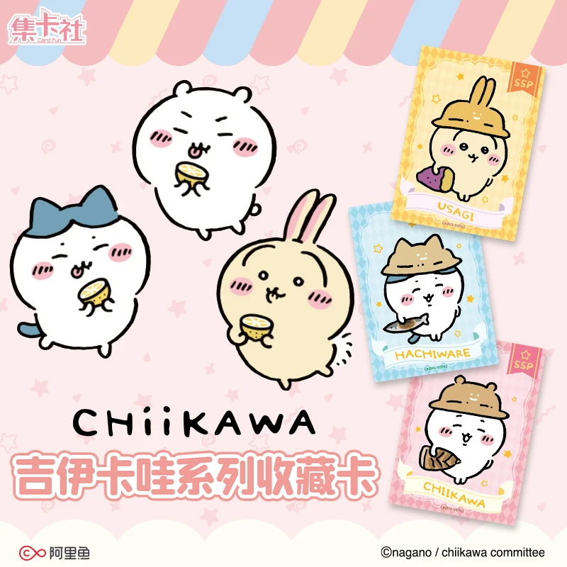 

10 Packs CARDFUN Chiikawa Cartoon Collectible Cards Hachiware Usagi Kawaii Anime TGC Trading Cards Gift
