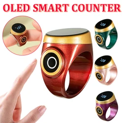 Smart Waterproof Counter Ring for Muslims Zikr Digital Tasbeeh 5 Prayer Time Reminder Bluetooth High-end Smart Wearable Rings