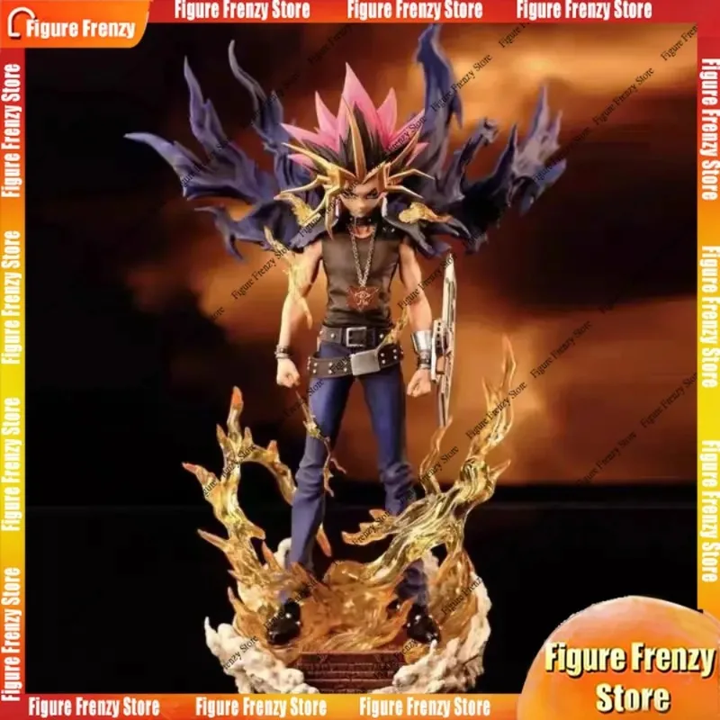 

Spot Sale28cm/11.02in Yugi Muto Figure Dark Game Dimensional Figurine Duel Monsters Action Figures PVC Statue Collection Toys Gi