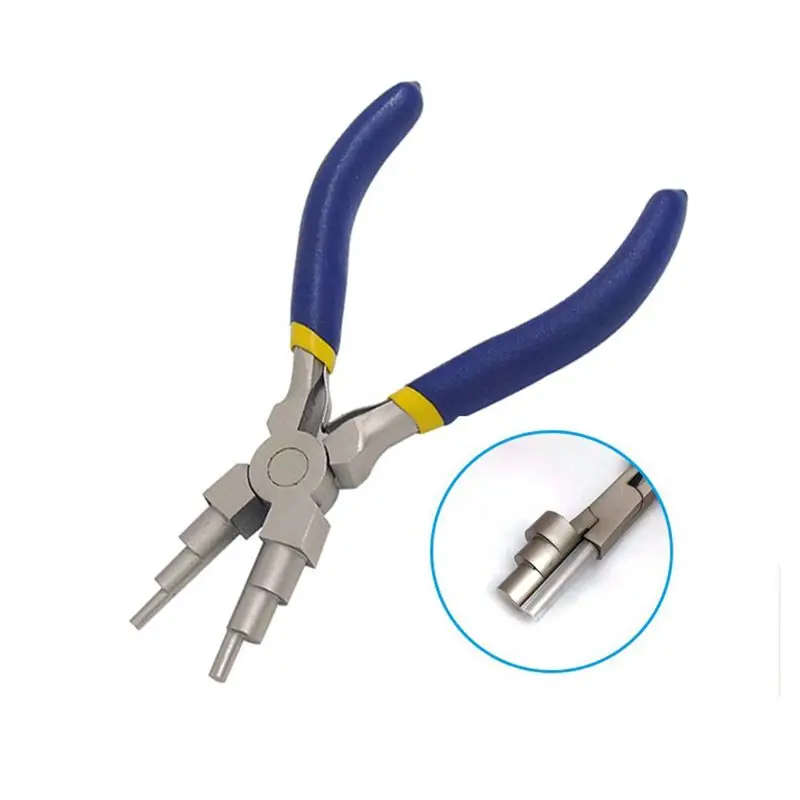 Most-6 In 1 Handheld Forming Rustproof Rings Bail Making Plier For 3Mm To 10Mm Carbon Steel Portable Jewelry Tool Wire Looper