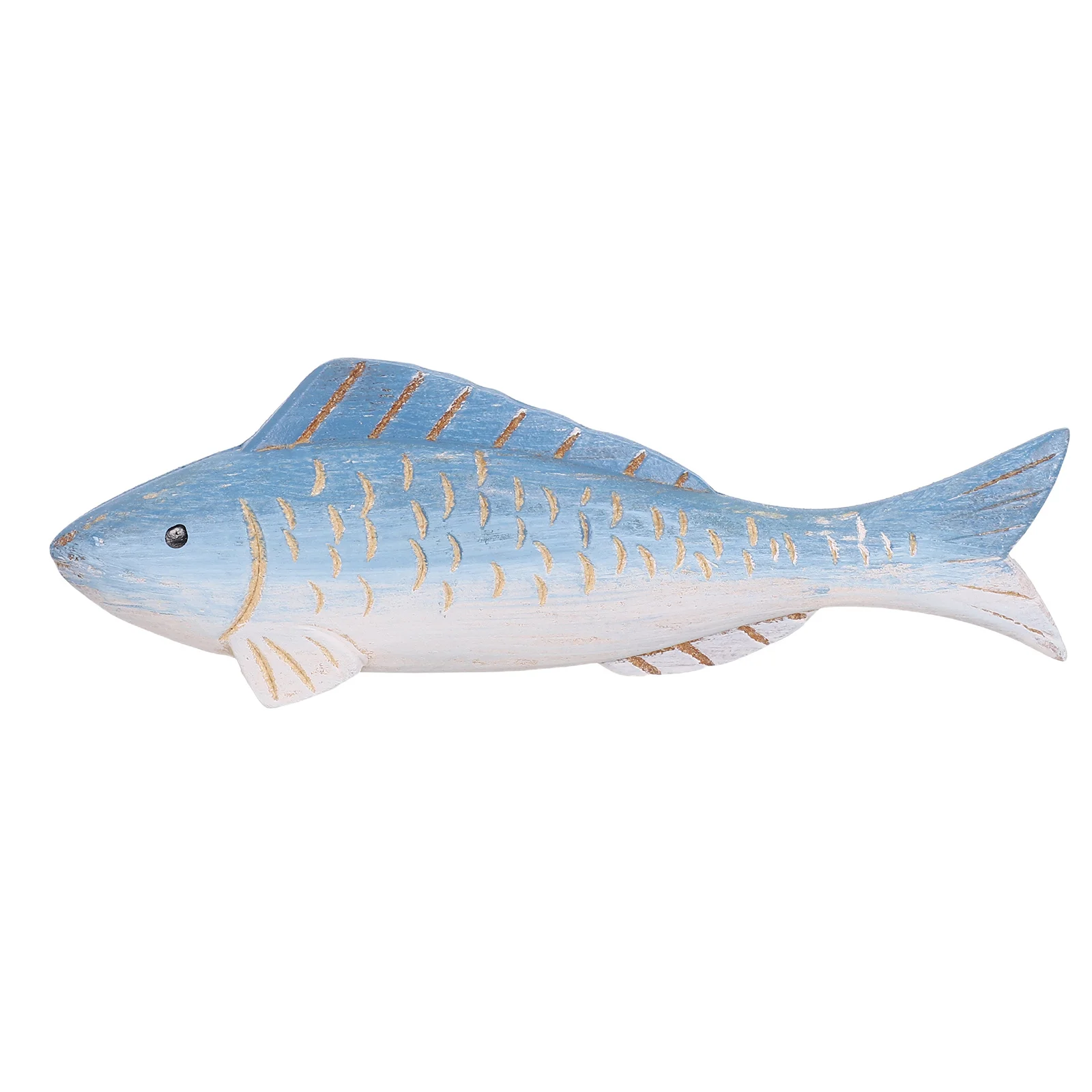 

Mediterranean Wood Fish Decor Mini Coastal Animal For Home Office Tabletop Decoration Wooden Sculpture Ornament