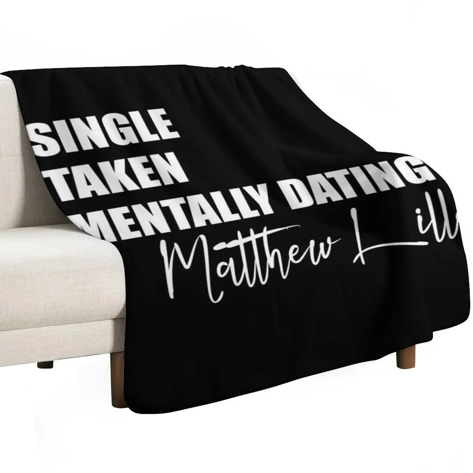 Mentally Dating Matthew Lillard Throw Blanket Compact Warm Blanket for Car Road Trip