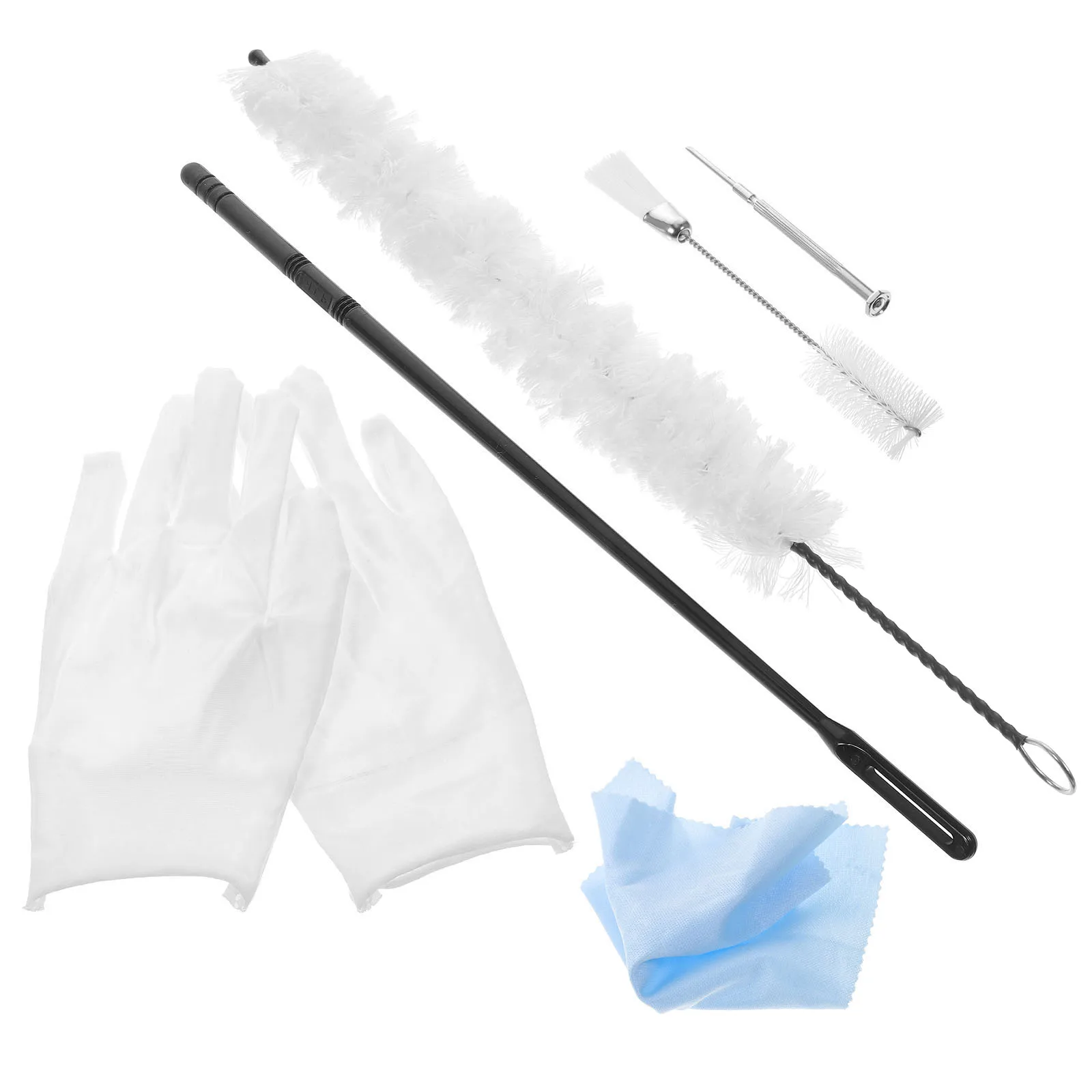 

Cleaning Tool Cotton Brush Wrench for Saxophone Key Accessories Swab Flute Cloth Musical Instrument