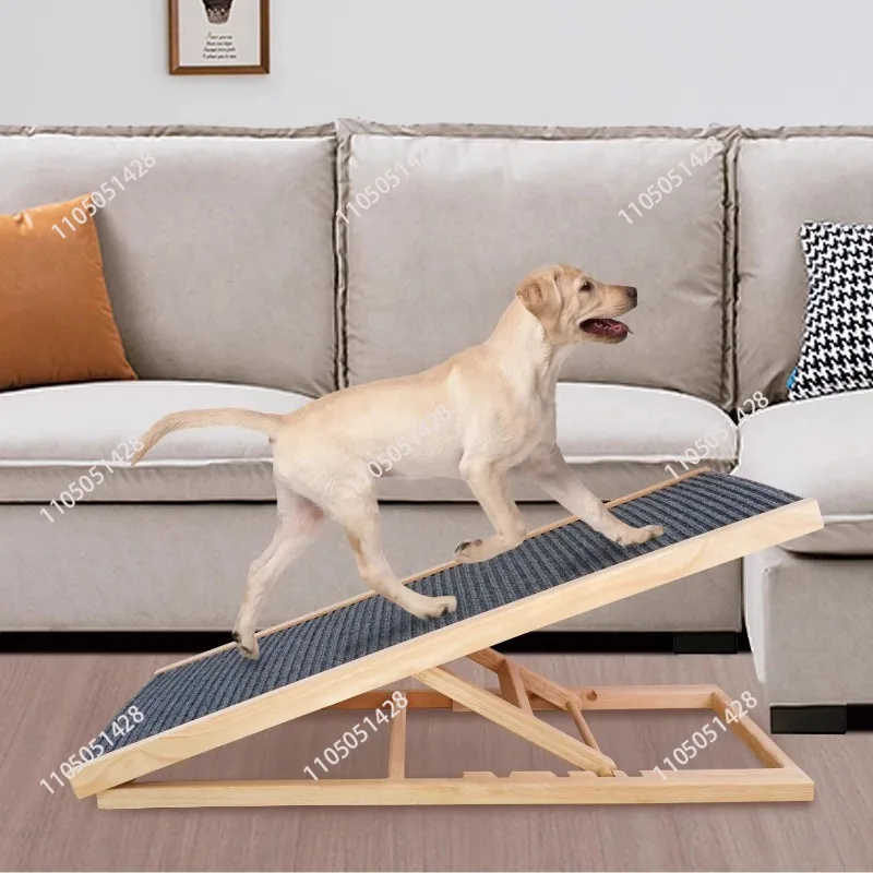 Wood Foldable Vertical Dog Climbing Ramp Outdoor Multi-layer Adjustable Dog Climbing Pet Ladder Scratchers Scratch Resistant