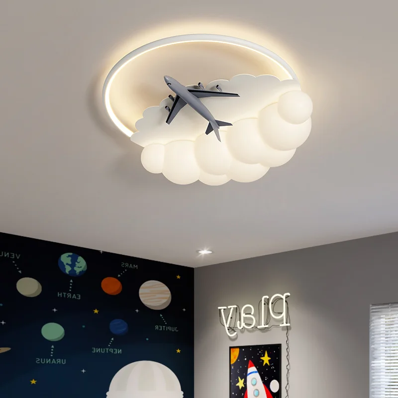 Airplane Lamps Modern LED Chandelier Lights For Children Bedroom Living Room kitchen Lusters Home Decor Indoor Indoor Lighting