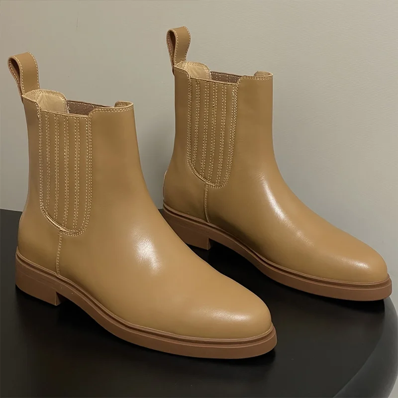 

High quality 2025 Autumn/Winter New Style Women's Ankle Boots with Adjustable Laces, Chelsea with Rubber Outsole shoes 25100704