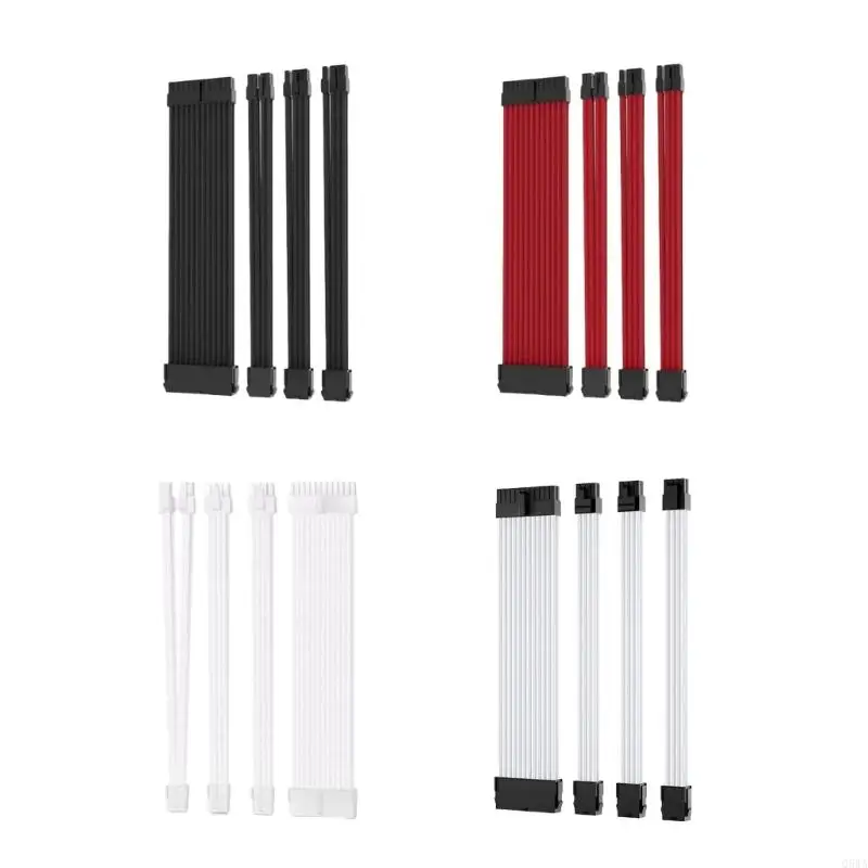 Q5WA 24PIN MAINBORK и GPU CPI CPU 8PIN Красочный модульный кабельный кабель.