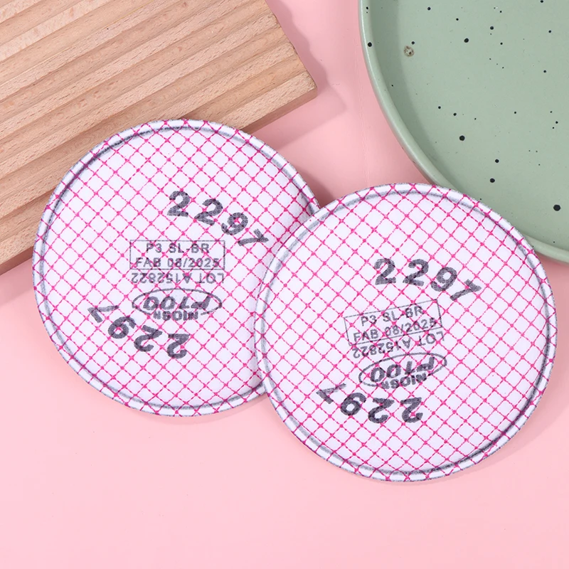 2 Pçs/set 2297 P100 Respirador Avançado Filtro Baseado Particulates Nível de Nuisance Alívio de Vapor Orgânico/Mining/Construção Naval/Abateme