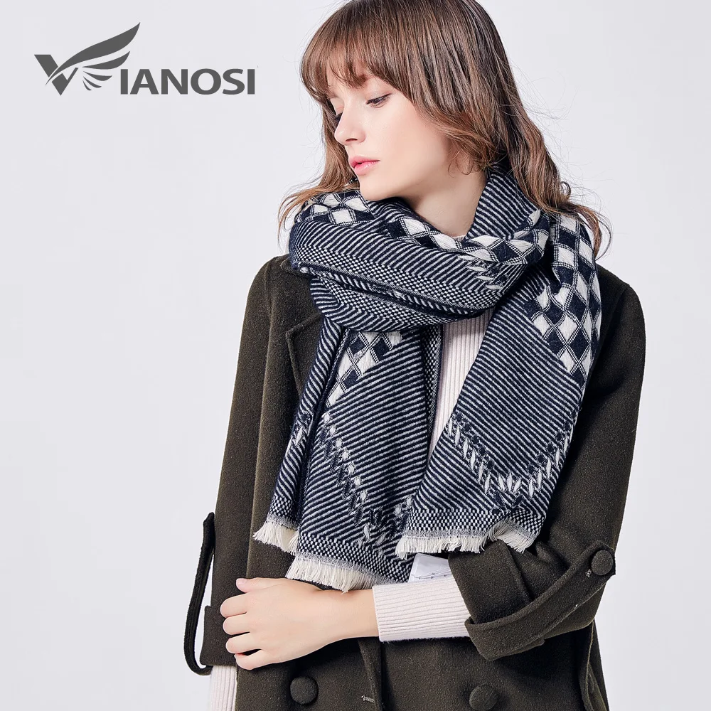 Fashion Brand Autumn Scarves Women Winter Warm Thick Plaid Foulard Female Long Outdoor Women's Wraps Shawls