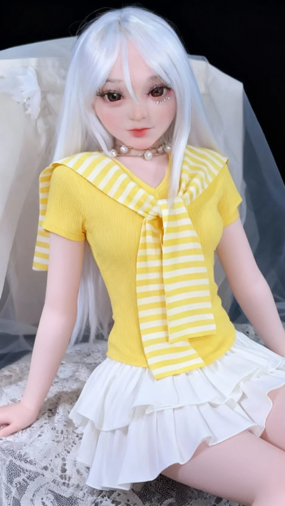 Muñeca de anime navideña, figura de acción de silicona suave de 100CM, esqueleto de metal móvil, regalo coleccionable japonés BJD