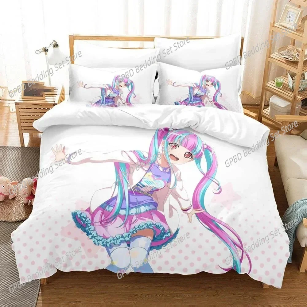New Raise A Suilen Reona Nyubara Comfortable Duvet Quilt Cover Pillowcase Bedding Set Children Bedroom Decoration Home Textile
