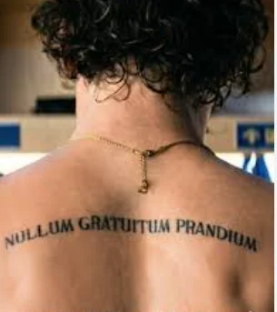 nullum gratuitum prandium /garrett graham tattoo /off campus