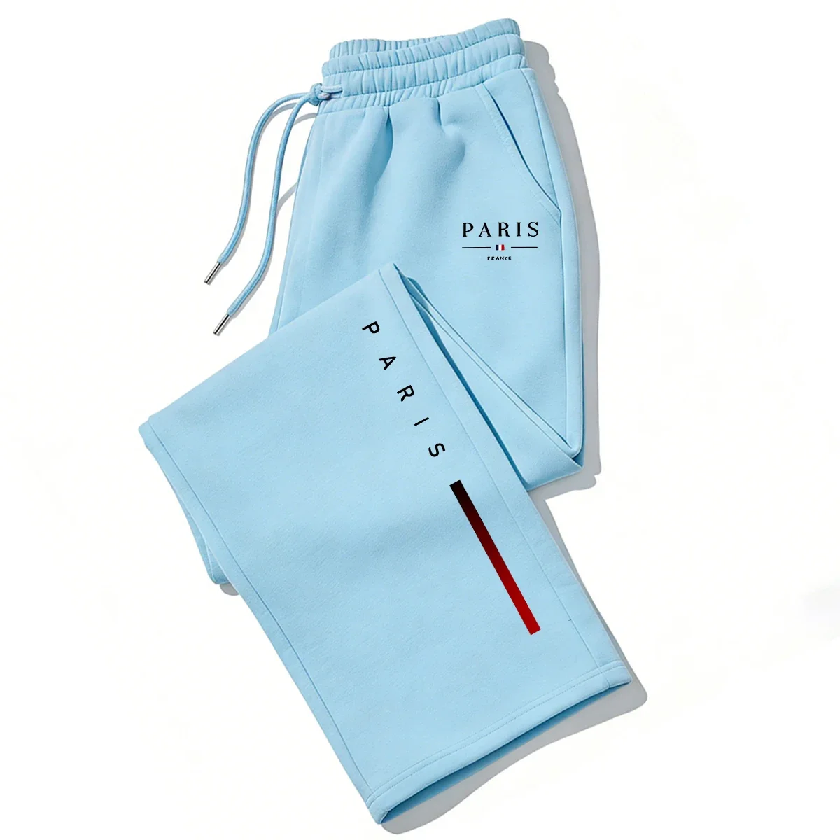2026 Hot Sale PARIS Printed Wide-Leg Pants Men Women Autumn Winter Casual High Quality Outdoor Running Sports Sweatpants image 2