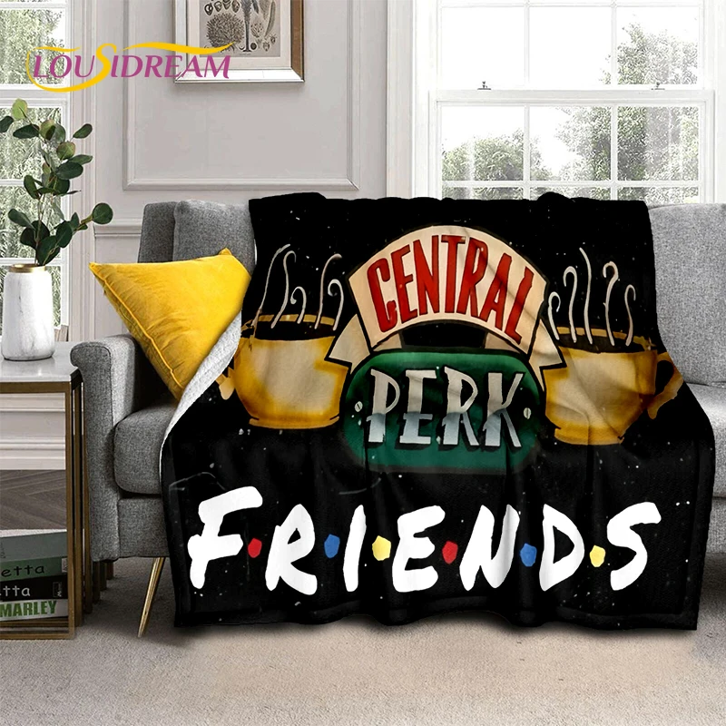 Classic Central Perk Friends TV Show Blanket,Soft Throw Blanket for Home Bedroom Bed Sofa Picnic Travel Office Cover Child Gift