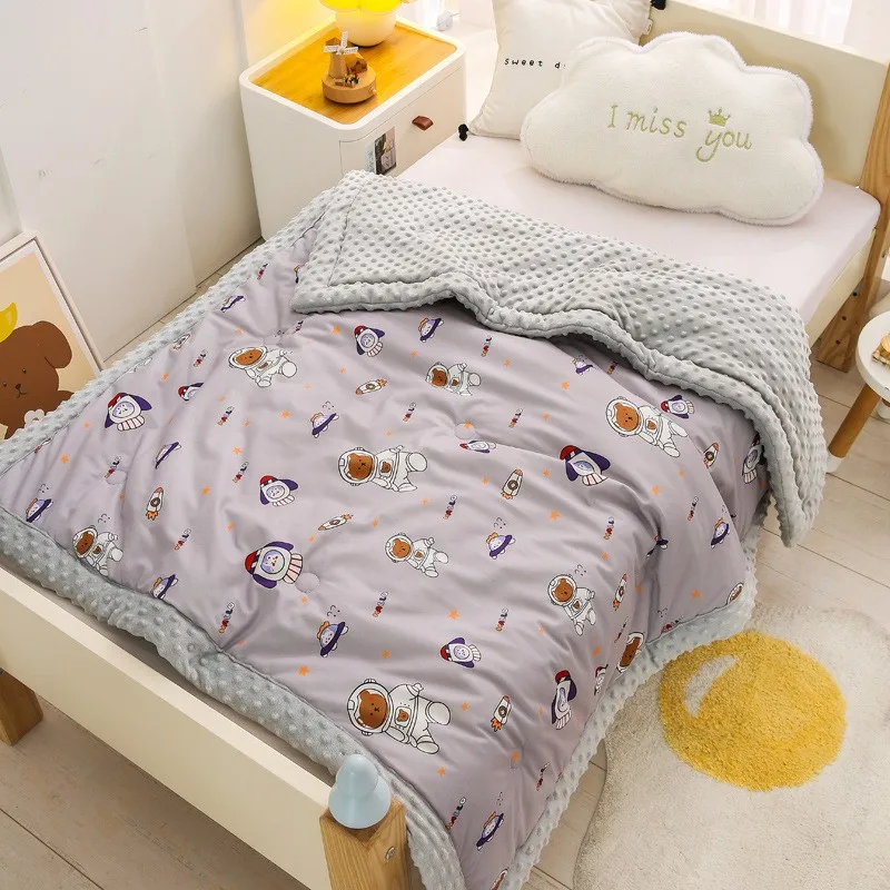 Manta de bebé para primavera y otoño, edredón de cama para guardería, manta de aire acondicionado para siesta, mantas cómodas para adultos, colcha para siesta