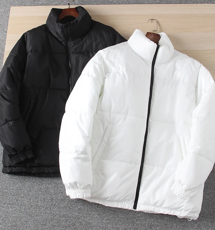 

Двусторонний носимый легкий хлопковый тюнер для мужчин, повседневный воротник-стойка, свободный крой, осенне-зимняя теплая молодежная мода