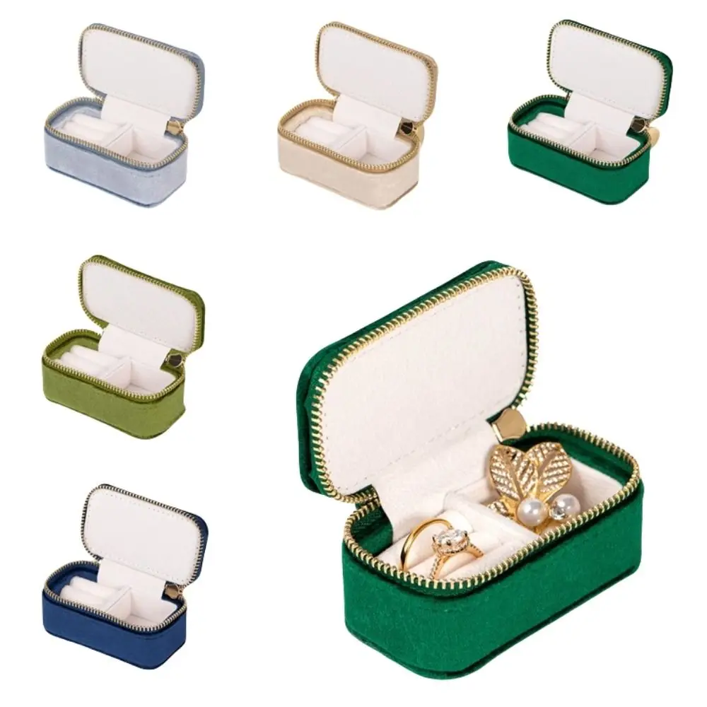 

Storage Case Engagement Ring Box Fashion Accessories Necklace Vintage Ring Case Ring Display Velvet Jewelry Gift Displays Box