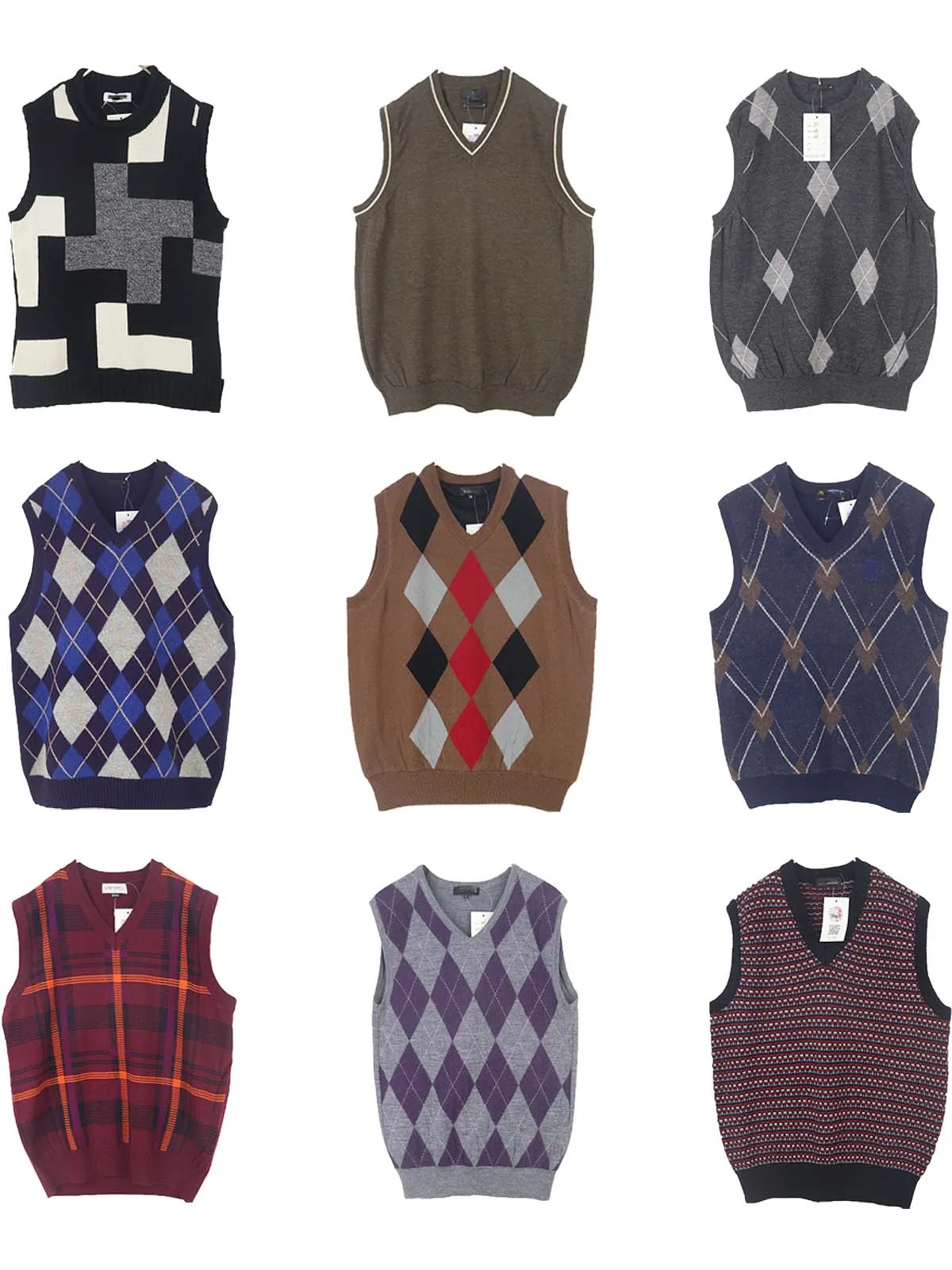 

Винтажный вязаный шерстяной свитер, жилет с геометрическим узором и цветком, детский крючок Academy Sle, теплый осенне-зимний v-образный вырез на пуговицах