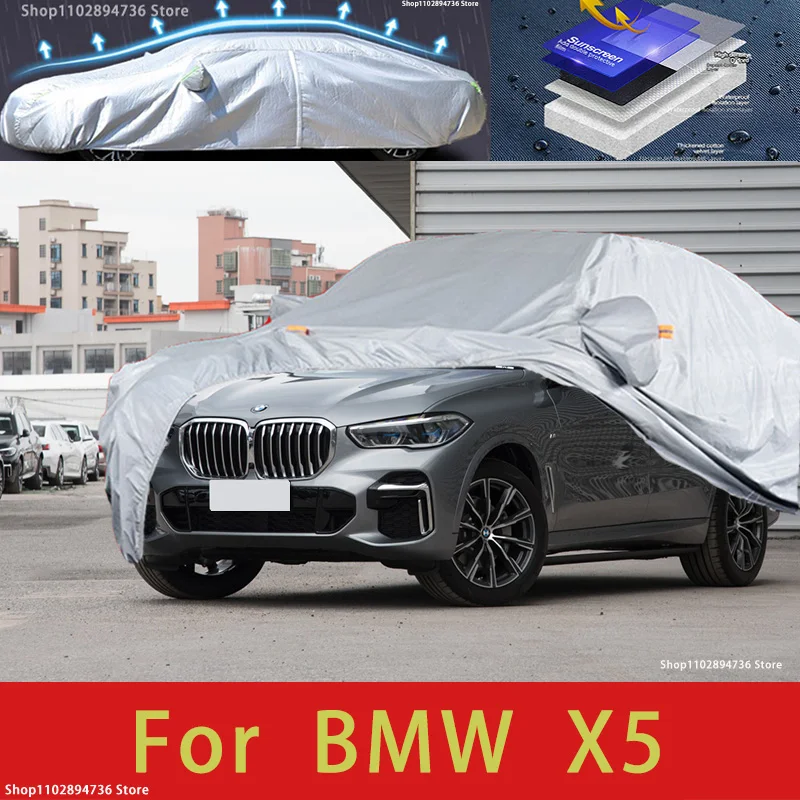 

For BMW X5 Exterior Car Cover Outdoor Protection Full Car Covers Snow Cover Sunshade Waterproof Dustproof Car accessories