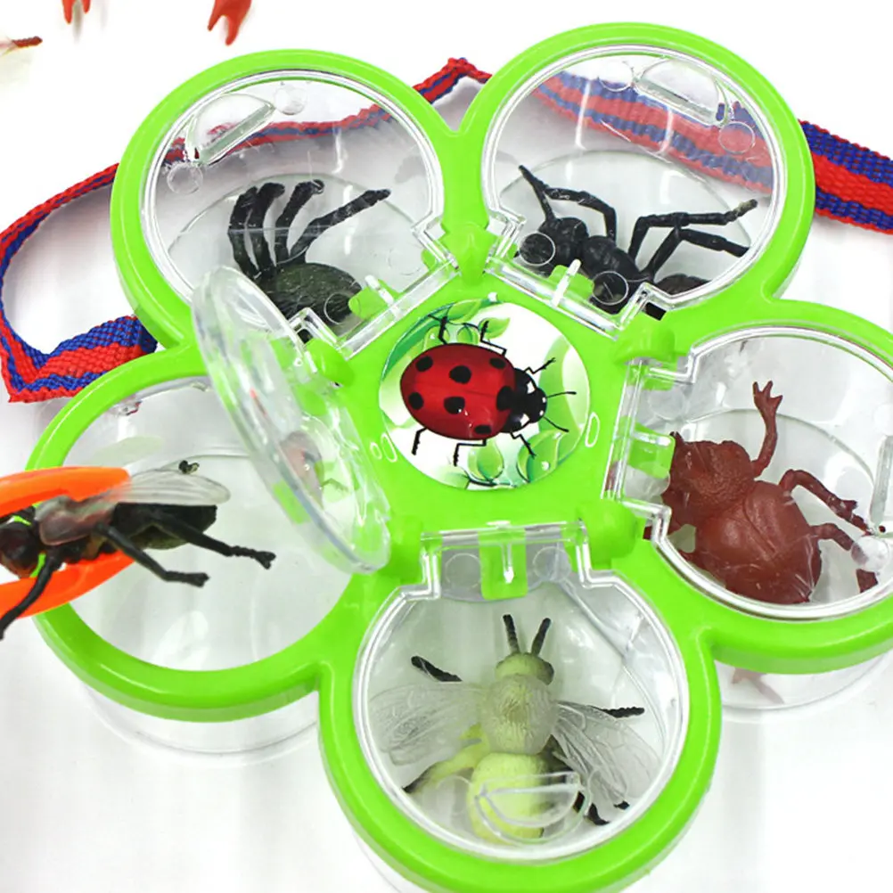 

Набор для наблюдения за насекомыми для детей, 21 шт., модели насекомых, контейнеры для приключений, фигурки для игр на улице