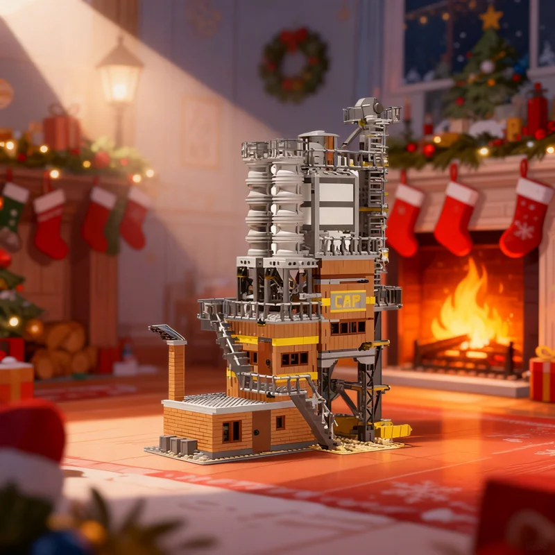 2671pcs MOC Concrete Mix Plant Town Model Building Blocks Construction Toy Christmas Gift Craft Creative 3D Assemble Collection