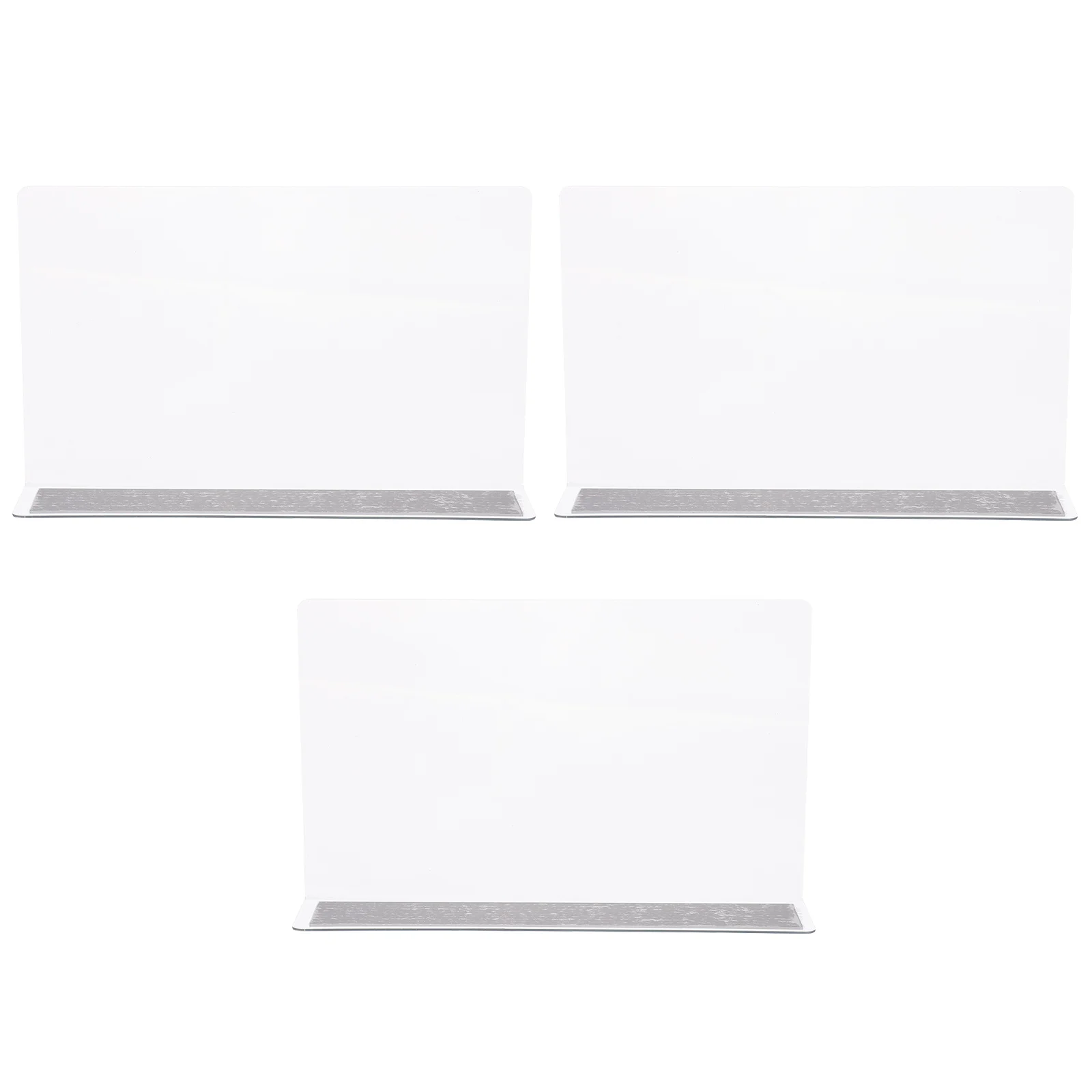 

3 Pcs Supermarket Sorting Baffle Commodity Shelf Divider Goods Classification Board Plastic Acrylic Company Store Separators