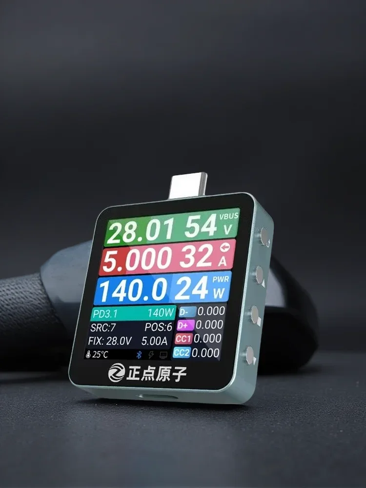 USB Tester C2 Lite Fast Charge Power Meter Current Voltmeter Detector with PD Deception Protocol