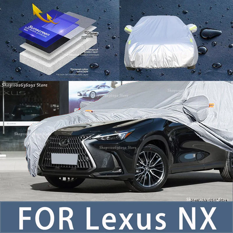 

For LEXUS NX Outdoor Protection Full Car Covers Snow Cover Sunshade Waterproof Dustproof Exterior Car accessories