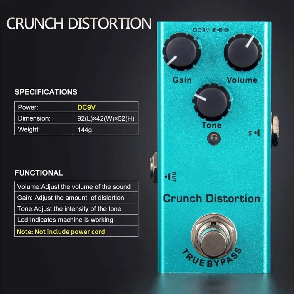 Analog Chorus กีตาร์ไฟฟ้า Analog Delay Digital Delay Multi Effects Pedal Overdrive Crunch Distortion