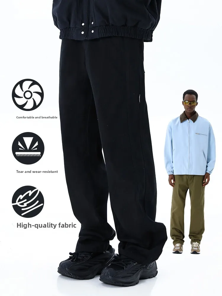 

Мужские повседневные брюки MMOPTOP: модные, свободные, универсальные, в американском стиле, рабочие, длинные, удобные, из хлопка