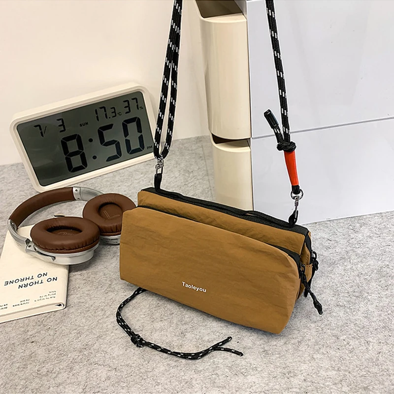 Mochila Transversal para Montanhismo ao Ar Livre, Leve, Multicamadas, Pequena, para Caminhadas e Viagens