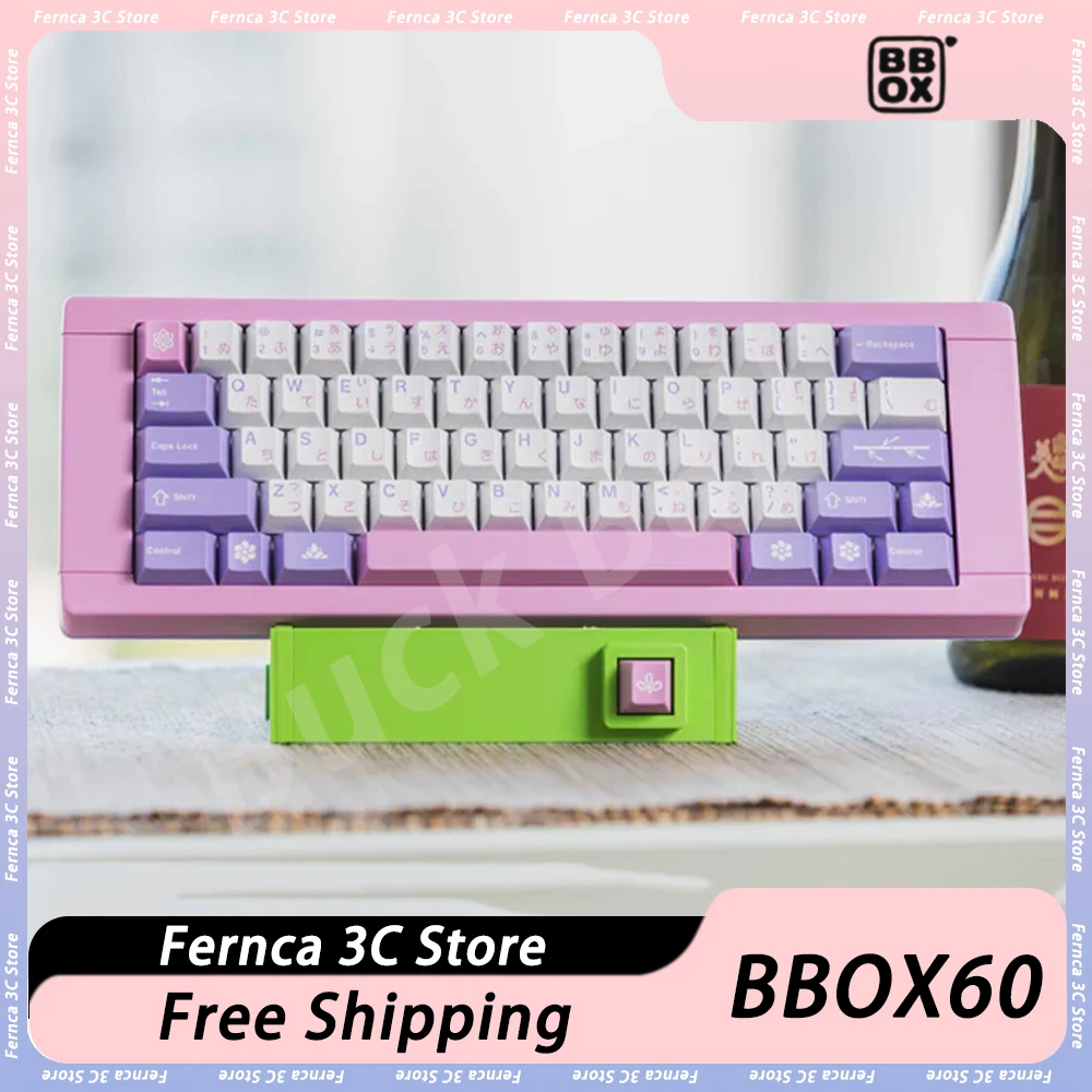 

BBOX BBOX60 Mechanical Keyboard HuaJian MeiJian Three Mode Wireless Keyboard DIY Customized Gaming Keyboard PC Accessories Gifts