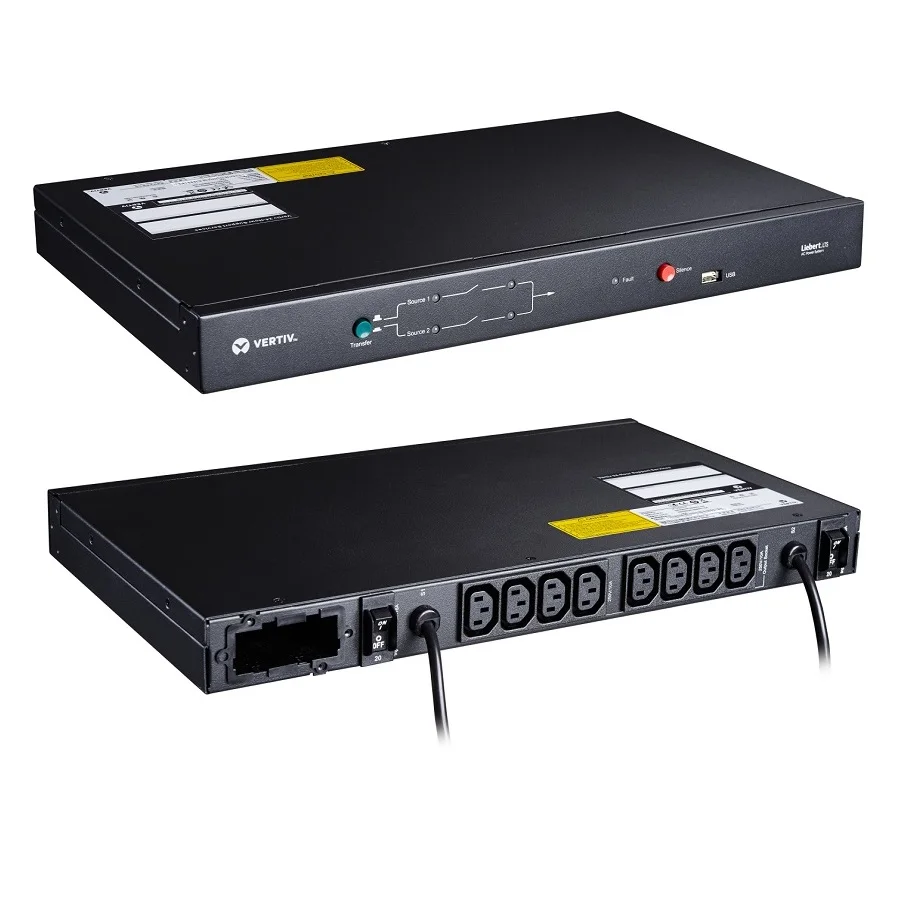 UF-LTS10-1P Dual Power Static Switching Switch, Automatic Transfer, Automatic Transfer Switch 10A 208V, IEC C13