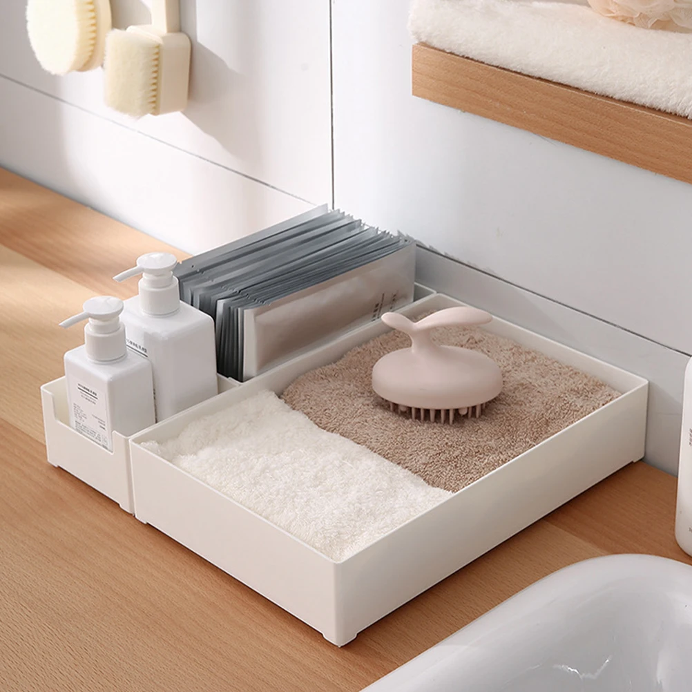 

Storage Box Set Office Drawer Organizer Drawers Plastic Organizing Trays Vanity Desk