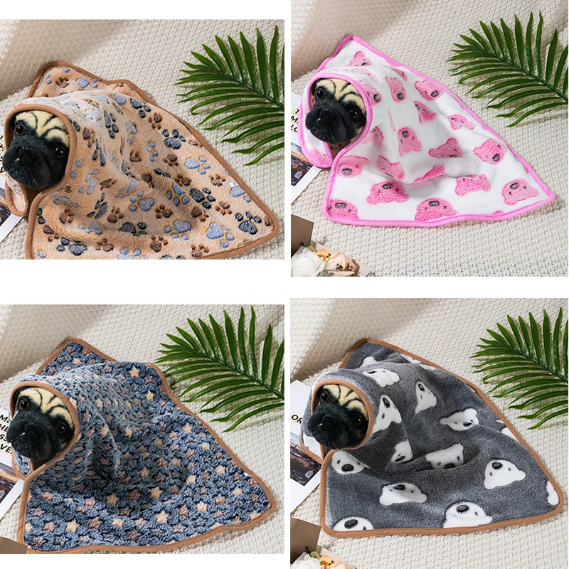 Winter Pet Sleeping Blanket Soft Fluffy Dog Blanket Warm Breathable Cat Cover Blanket Comfortable Sleeping Sheet Mat Pet Items