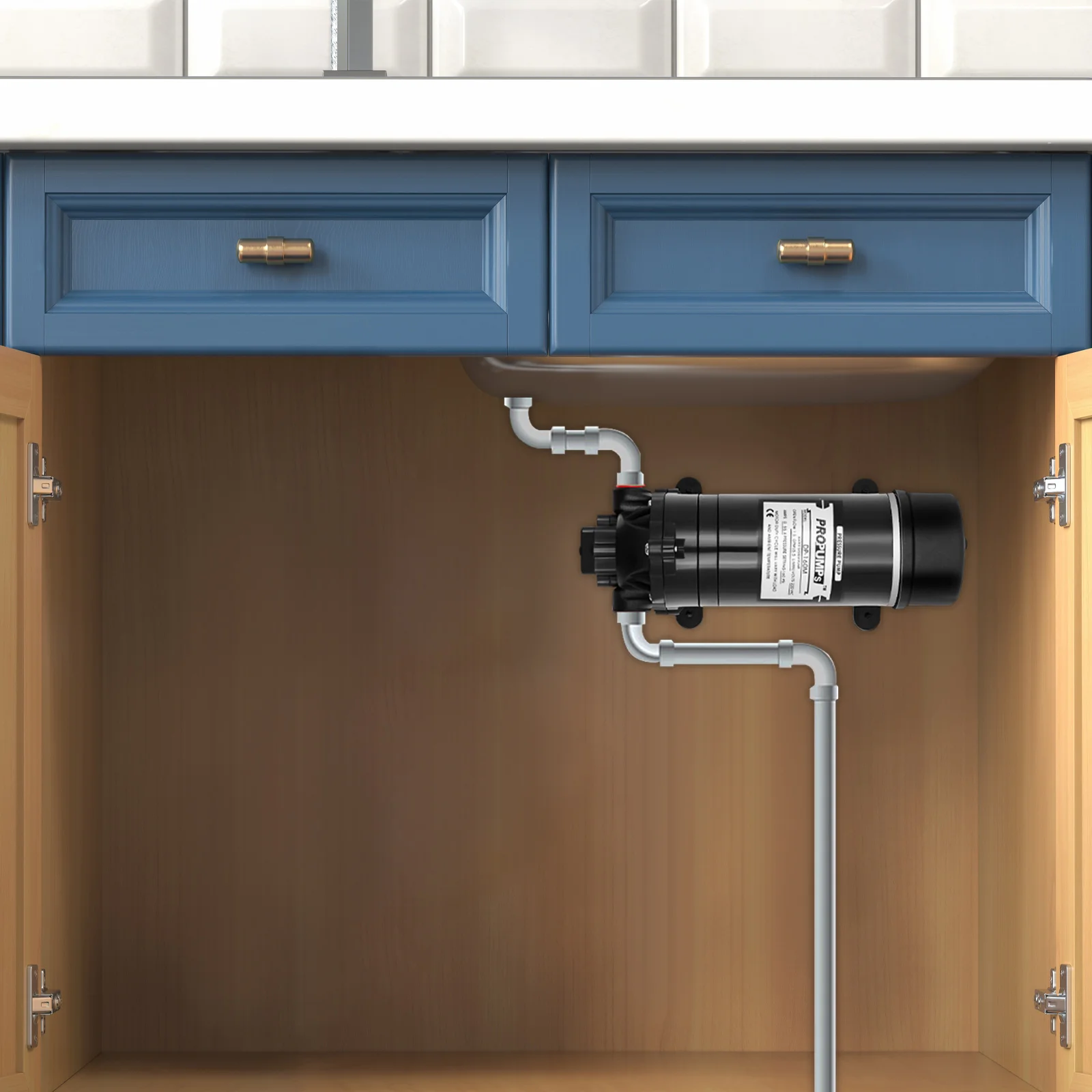 120W 160PSI Elektrische Wasserförderpumpe 1,4 GPM Selbstansaugende Membranpumpe für Hochdruckreiniger, Wohnmobile und landwirtschaftliche Sprühgeräte – Detail 21