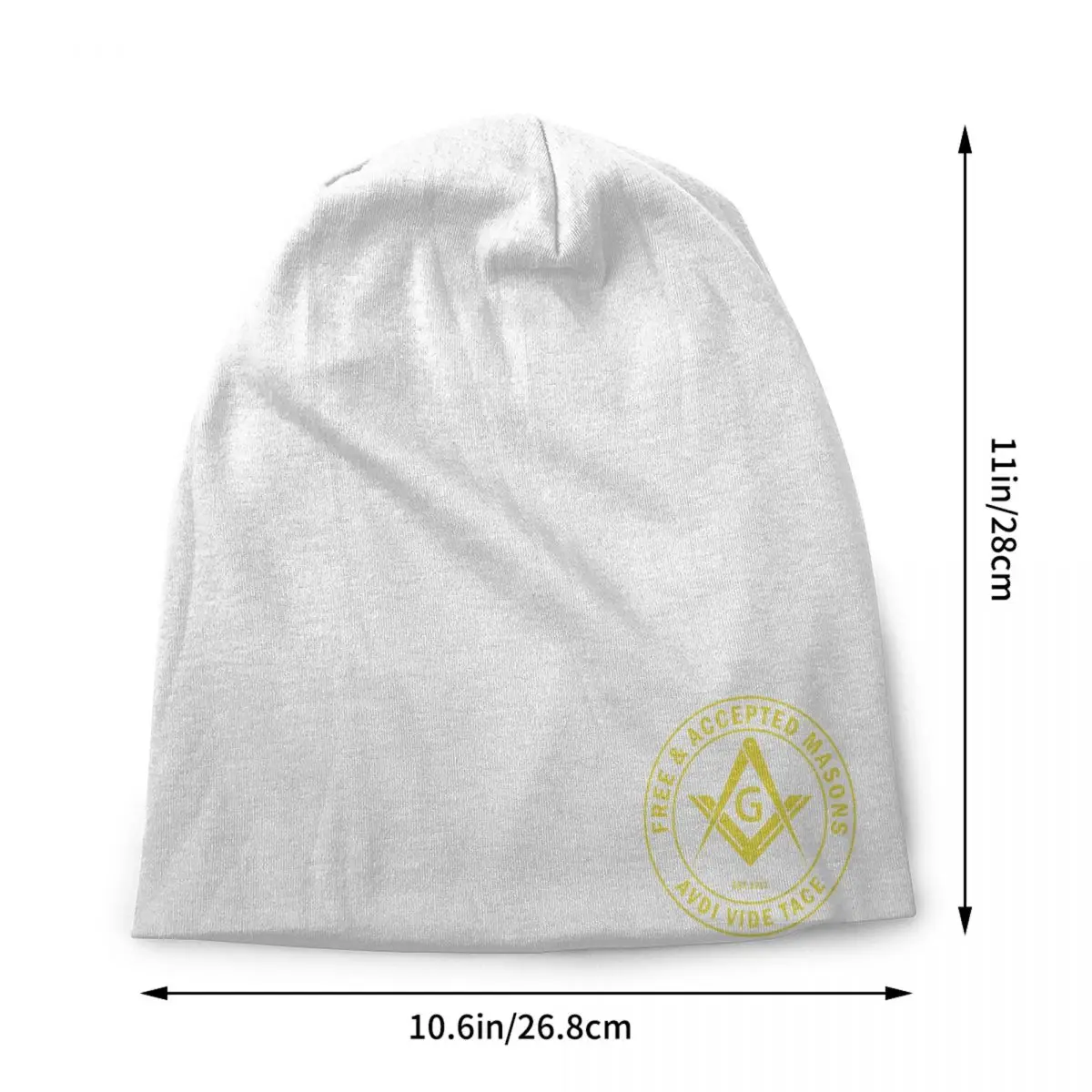 Custom Free Accepted Masons Masonic Freemason Bonnet Hats Hip Hop Knitting Hat For Men Women Winter Warm Skullies Beanies Caps