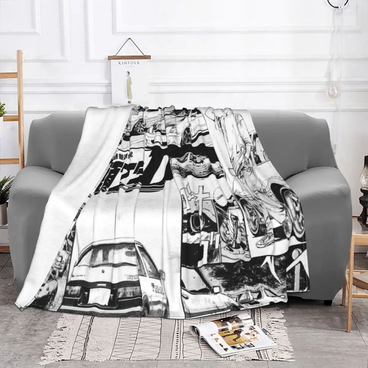 Initial D Quilt Blanket Winter Blankets Blankets And Blankets Throw Blanket