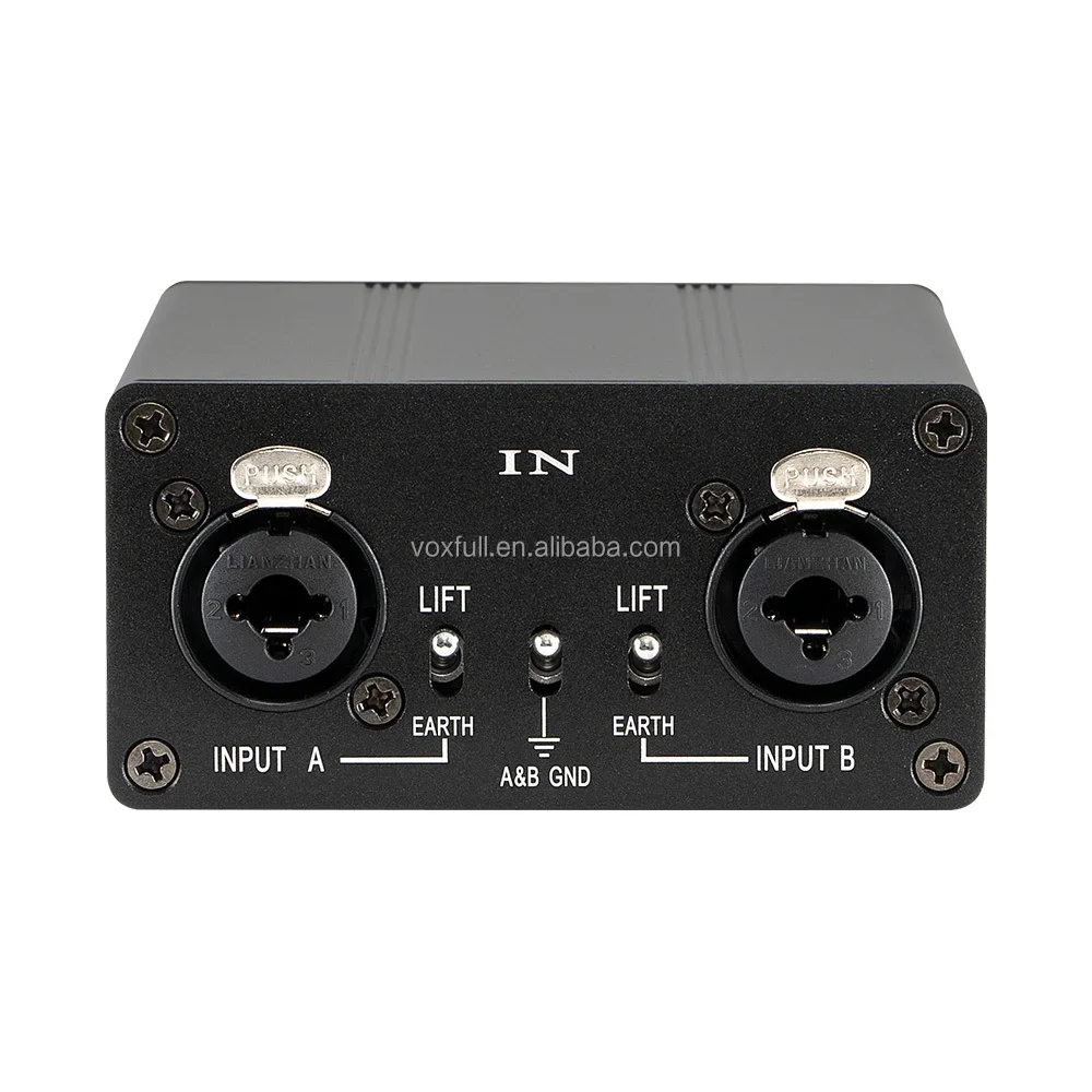 Audio Professional Hum Eliminator XLR 1/4 inch Dual Channel Ground Loop Isolator for Sound System