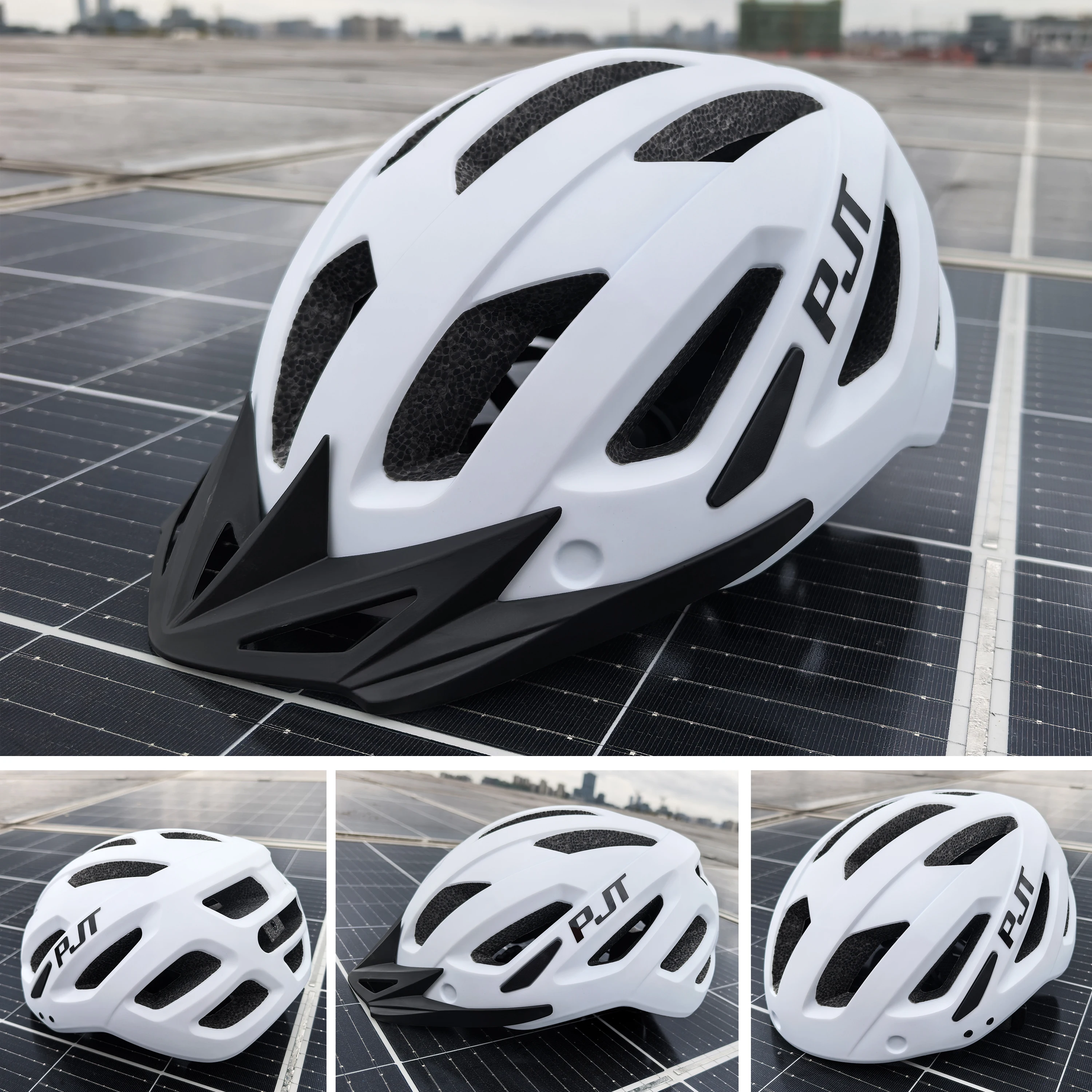 

PJT матовый сверхлегкий велосипедный шлем в форме MTB шоссейный велосипедный шлем для мужчин и женщин велосипедная защитная кепка аксессуары для велосипеда велосипедный шлем