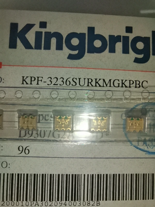 

20Pcs/ KPF-3236SURKMGKPBC 3236 red, green and blue RGB three-color LED light