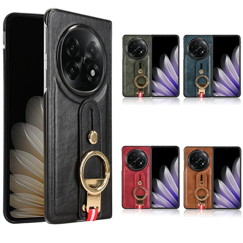 สําหรับ OPPO ค้นหา N5 N3 N2 N Crazy Horse มัลติฟังก์ชั่นแหวนสายรัดข้อมือเชือก Hard โทรศัพท์มือถือกรณีฝาครอบ