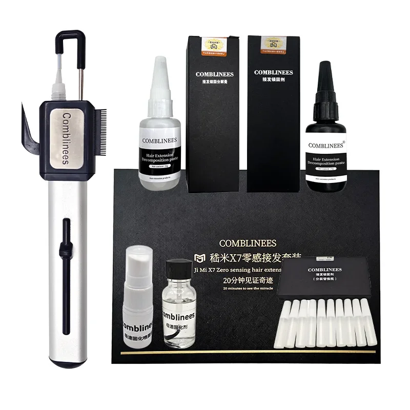 Hair Extension Iron For Installing Fast Hair Extension Bonding Kits for Salon Use Trimmer Technology for Hair Strands Bonding