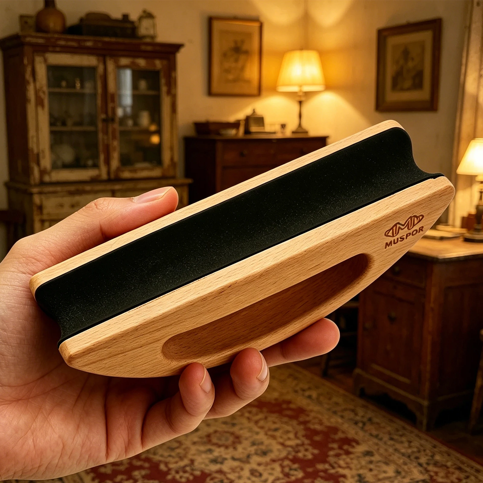 Guitar Neck Rest Support Cork Lined Non-Slip Guitar Neck Cradle Fretboard Repair Support for Repairing Electric Acoustic Guitars view 4