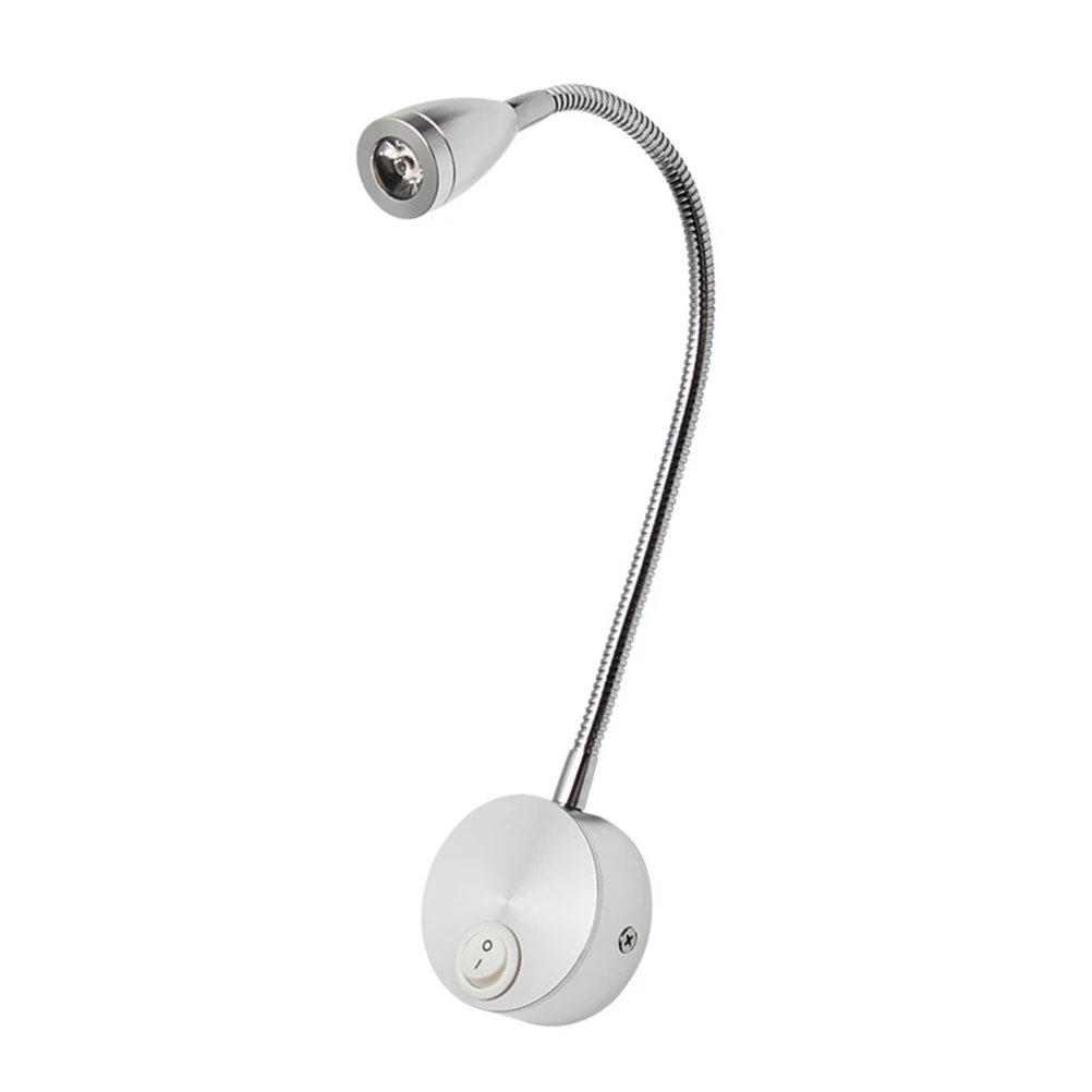 

LED Bedside Lamp Flexible Reading Indoor Wall Lamp Light for Bedroom Comfort Mounted Indoor Decor Style