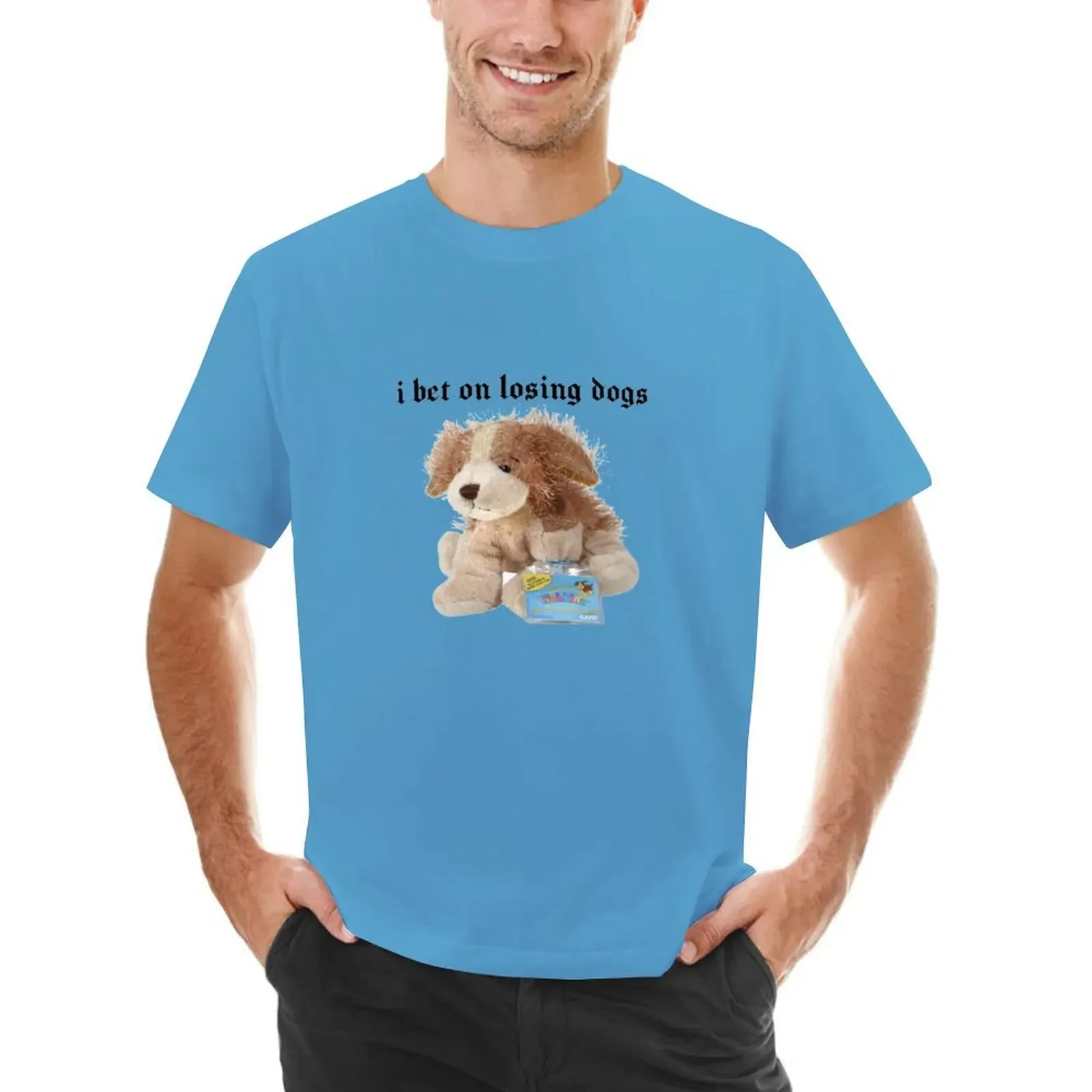 

I Bet on Losing Dogs Webkinz x Mitski (Gothic Font) Sticker T-shirt customs oversized customizeds mens tall t shirts