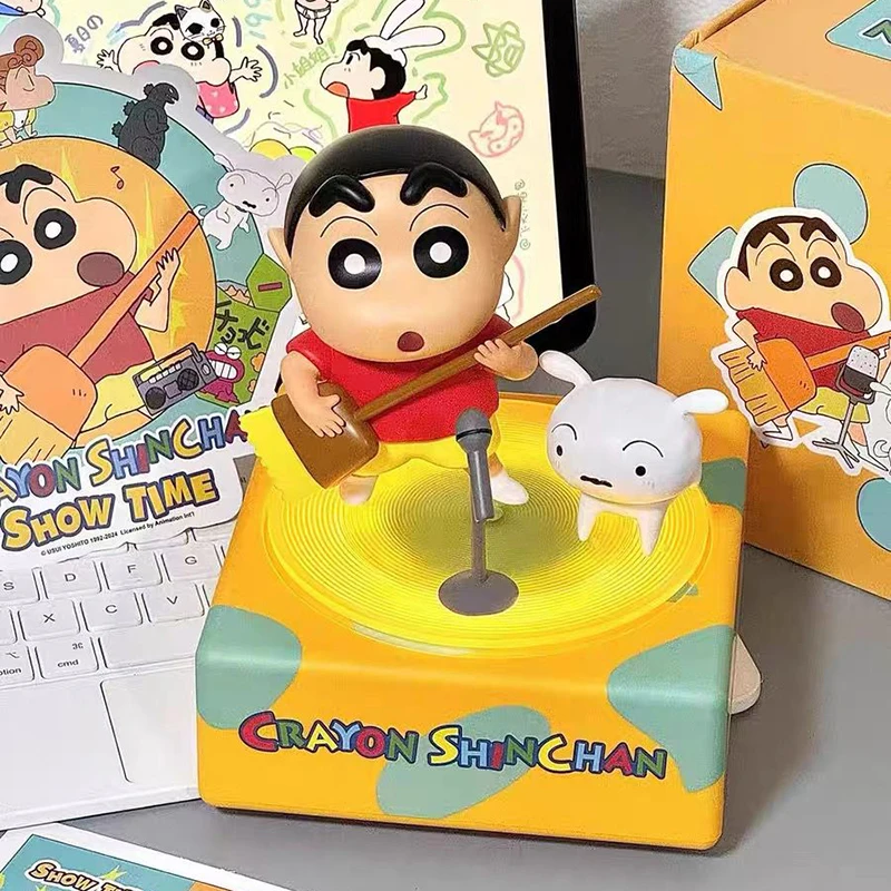 Crayon Shin-chan Wireless Bluetooth speaker Speaker Mini Record Player Cute Desktop Bluetooth Mobile Portable Audio Toys Gifts